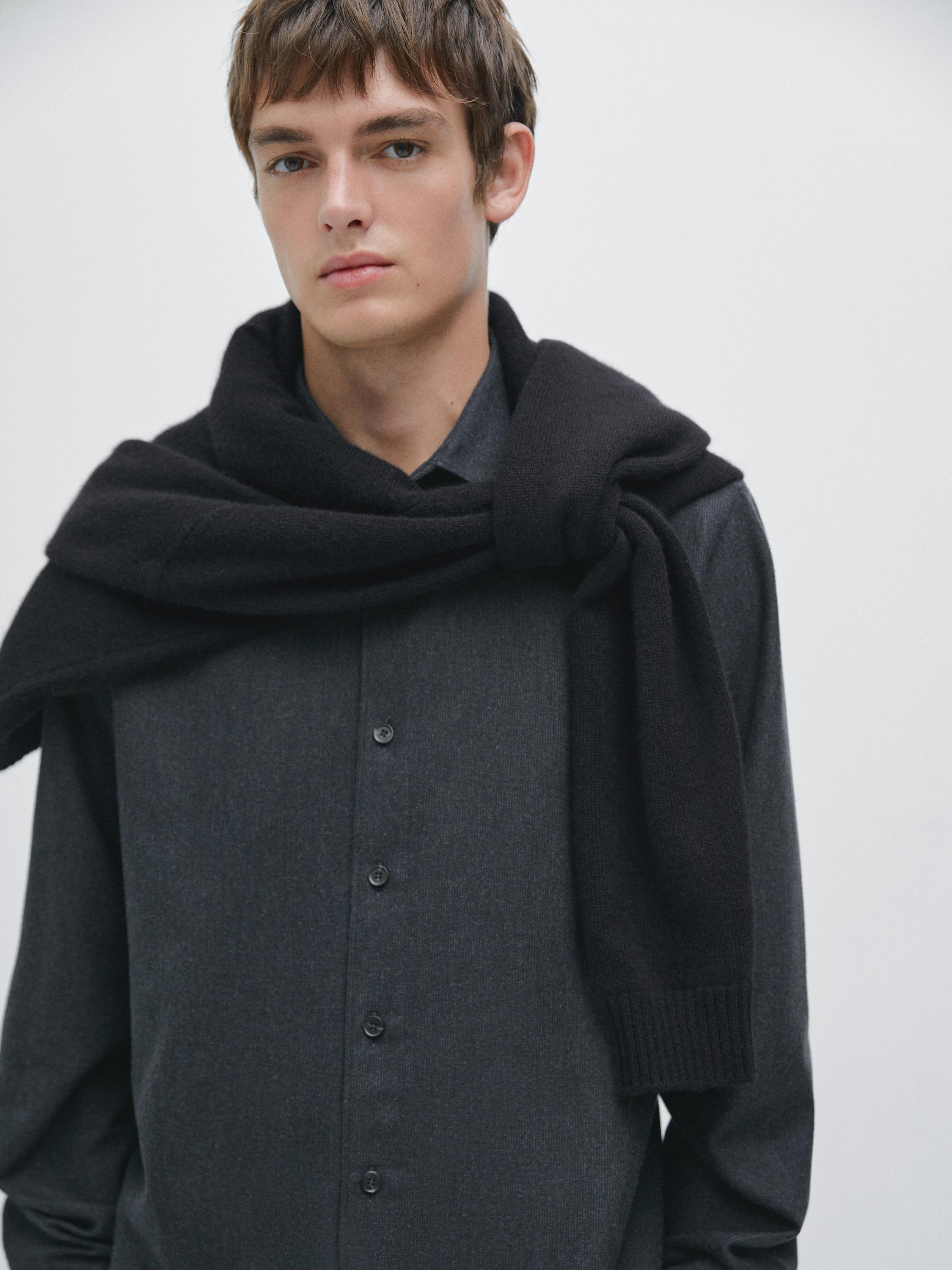 Chemise chinée quadrillage regular fit